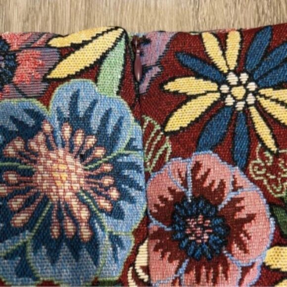 Women's Floral Print 70's Aesthetic High Waisted Mini Skirt - Picture 4 of 7